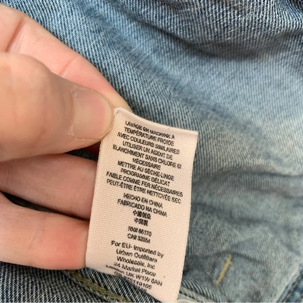 Free People Denim Multimedia Jacket Size‎ XS